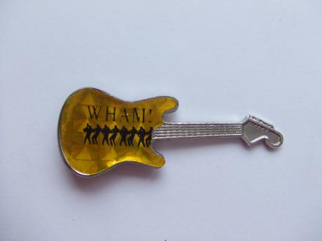 Wham popduo George Michael en Andrew Ridgeley. gitaar
